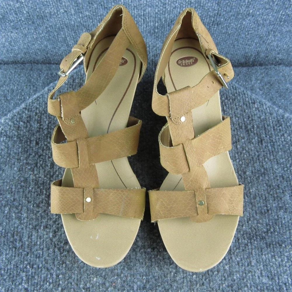 Dr. Scholl's Barton Women‎ Gladiator Sandal Shoes Size 9 Medium Brown Synthetic